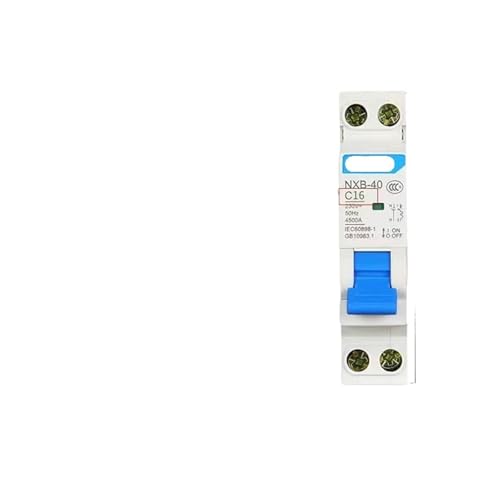 Disjoncteur NXB-40 1P+N DPN interrupteur d'air double entrée sortie 16A pour tableau