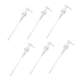 PENIKOKO 6個プレス式ボトルポンプ シャンプー ローション ハンドソープ用 製ディスペンサー頭 ユニバーサルプ 浴室洗面所対応