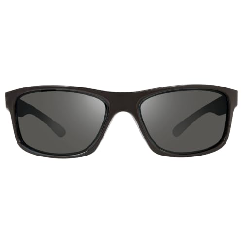 Image of Revo Sunglasses Harness: Polarized Lens with Rectangle Sport Wrap Frame