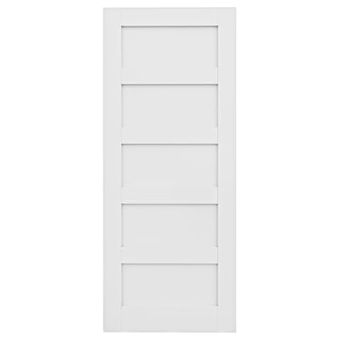 JUJUBON Sliding Pocket Door Slab 36" x 80", Solid Core MDF Door Slab, Interior Sliding Door, Pre-Finished & Paintable, MDF, No Hardware & Frame Included, Only Pre-Built Slab Cover
