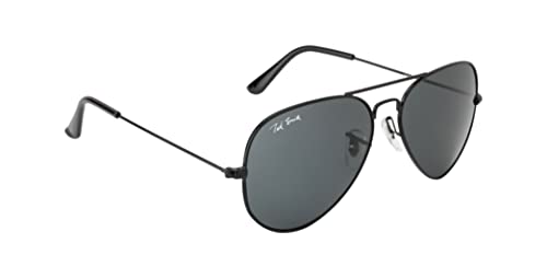 Image of Ted Smith Full Rim Pilot Sunglasses For Men Women |Medium To Large Face| (Size in mm- 64-18-140)