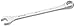 SK Professional Tools 88308S 12-Point Metric Wrench - Regular, 8mm Combination Chrome Wrench with SuperKrome Finish, Made in USA