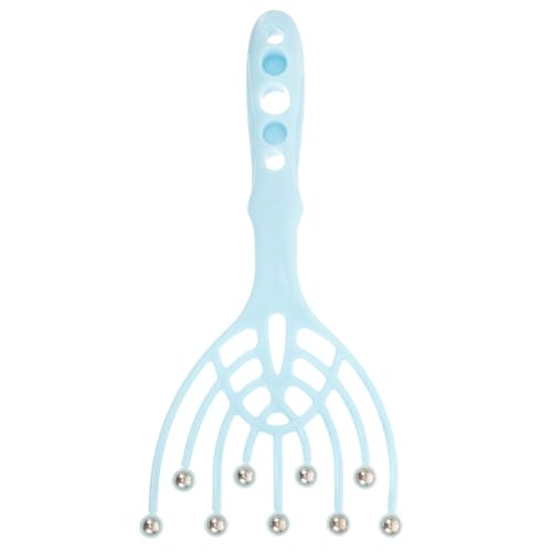 VALICLUD Masajeador De Cabeza Garra 9 Garras Azul Pp, Manual Resistente Para Masajear Cuero Cabelludo, Herramienta Relajante Antiestrés Para Spa, Hogar y Cuidado Capilar Mujer