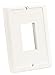 JR Products 14035 White Single Switch Plate