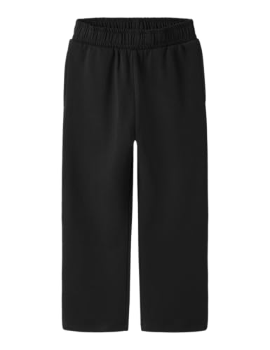 Name IT Pantalon de Jogging Coupe Droite pour garçon, Noir, 140