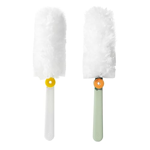 Healvian 2個 静電 ダスト ダスター クリーニング 伸縮式 ダスター ダスター ダスト クリーナー ダスター キット 手持ち ダスター 不織布 マイクロファイバー