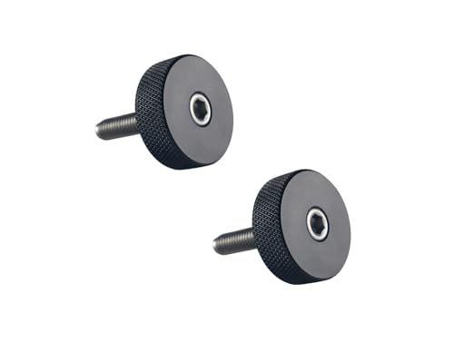 Vis moletées Ford Bronco 6G DEWHEL en aluminium noir pour retrait rapide x2