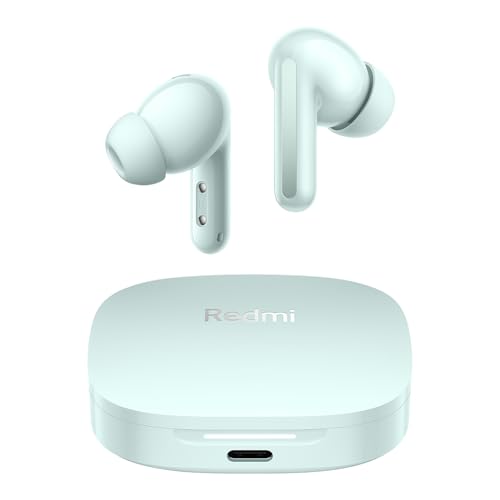 XIAOMI Redmi Buds 6 - Auriculares inalámbrico, cancelación de Ruido, Ligero, 10 Horas de autonomía y 42 Horas con el Estuche de Carga, Bluetooth, Verde (Versión ES)