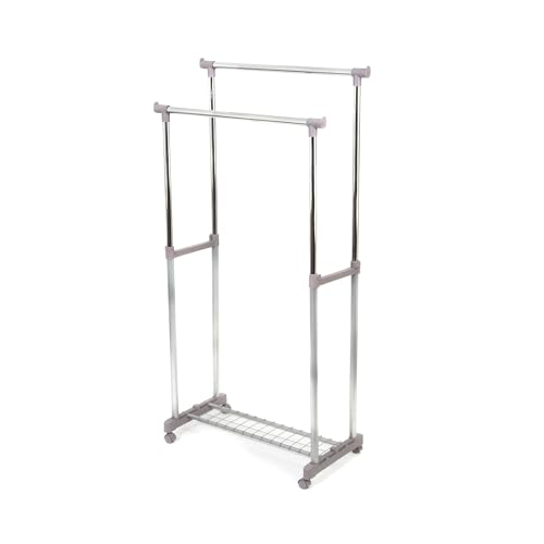 COMPACTOR Colgador de ropa doble regulable