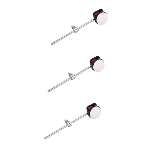 Abaodam 3pcs Drum Set Parts Percussion Silicone Head Bass Drum Accessory Beater