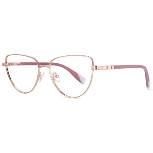 Lunettes œil de chat en métal unisexes pour un look rétro affirmé
