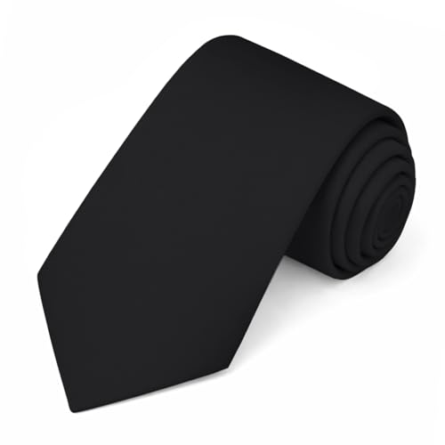 Image of Jacob Alexander Solid Color Mens Tie - Soft-lined Necktie - Timeless Formal Look for Weddings and Business - (Regular Size)