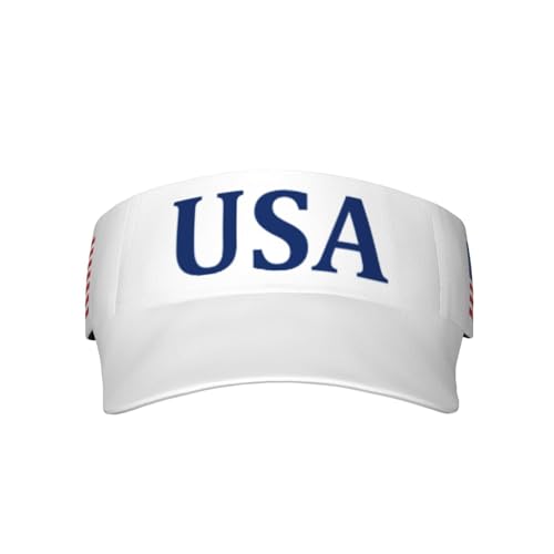 USA Patriotic Visor Caps with American Flag for Women Men America 1776 2026 Hat Adjustable Sun Hat Outdoor Sport Visors