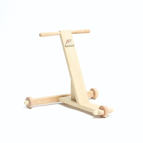 Ariro Traditional Push Wagon Walker for Infants and Toddlers | Strong Sturdy Wooden Walker to aid Walking Naturally for Baby Boy and Girl | for 8M to 18M Old Baby | Easy DIY