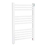 Farho Radiador Toallero Eléctrico Bajo Consumo LITTLE ECONOMY color Blanco y con una potencia de 250 Watios · (Medidas de 500 x 700 mm ) .