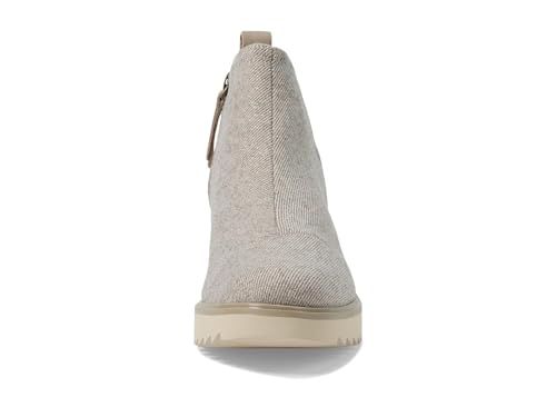 Image of TOMS Women's Maude Wedge Boot, Leather Upper, OrthoLite Insole, Side Zip, Lightweight