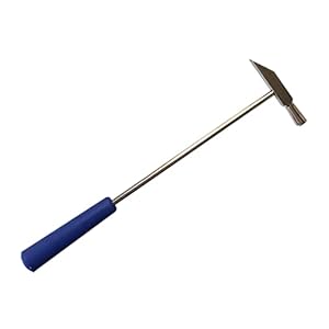 Dual Head Small Hammer, 8 Inches, Plastic Head and Metal Head, Black Plastic Grip, Double face Jewelry Mallet, Mini Hammer for Watch, Tuning, Woodworking, Toys, DIY, Leather, Instruments