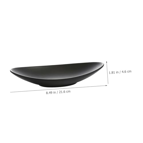Juego 2 Platos Sushi Melamina Negro miniatura 2