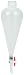 EISCO Separating Funnel, 100ml - Polypropylene Stopcock, PTFE Plug - Leak-Proof Screw Cap
