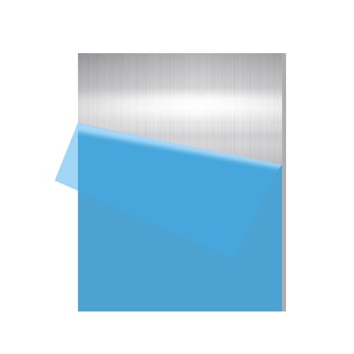 1PCS 6061 Aluminum Sheet Metal 1/4" x 12" x 16", Aluminum Plates Covered with Protective Film, Heat Treatable Aluminum Flat Bar for DIY Craft, Industry