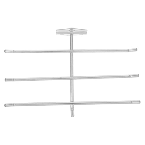 ULTECHNOVO 3 Piezas 6 Gancho para estante de herramientas panel de herramientas organización de herramientas perchas para tableros perforados sujetadores de tablero perforado Silver