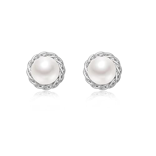 Boucles d'oreilles en perles pour femmes cadeau d'anniversaire argent S925