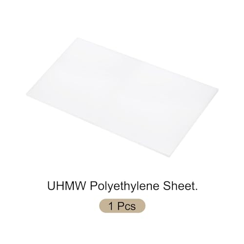 Image of 24 x 48 Inch UHMW Polyethylene Sheets, 1 /2 Inch Thick Ultra High Molecular Weight White Plastic Sheet [for Home, Industrial]