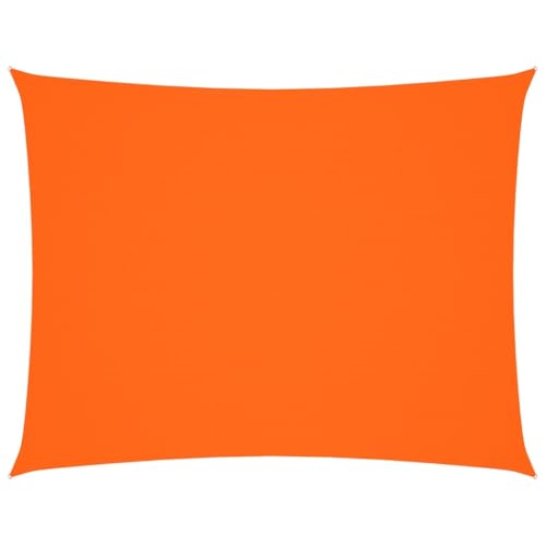 vidaXL Sonnensegel Wasserfest Sonnenschutz Windschutz Sonnendach UV Schutz Garten Terrasse Balkon Oxford-Gewebe Rechteckig 4x5m Orange