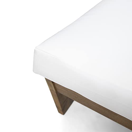 Christopher-Knight-Home-317955-Sherwood-Club-Chair-Teak-White Christopher Knight Home 317955 Sherwood Club Chair Teak White