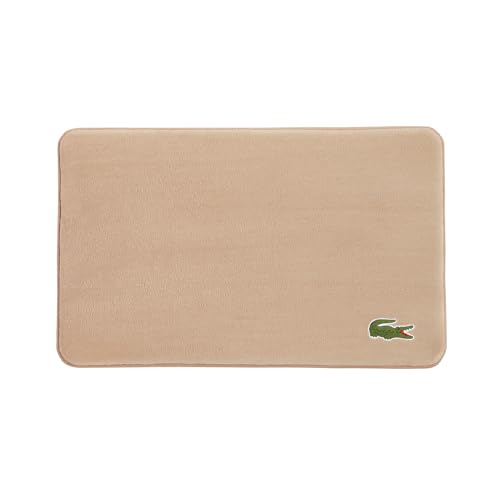 Lacoste Memory Foam Bath Rug – Ultra Soft Fleece Bathroom Mat with Embroidered Crocodile Logo, Super Absorbent, Non-Slip Backing, Machine Washable, Plush & Stylish 19