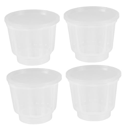 BRIGHTFUFU 4pcs Jelly Cup Mini Dessert Cups Pudding Cups Small Sauce Cups Condiment Containers Mini Trifle Cups Souffle Cups Yogurt Cup Small Tiramisu Cups Clear Dessert Cups Pp Transparent