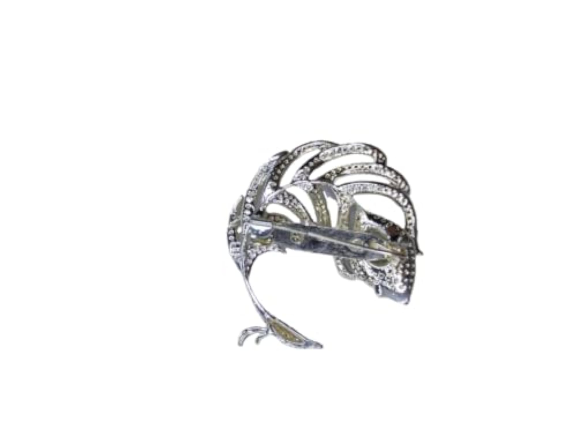 Men's Peacock Silhouette Brooch Pin, Elegant Accessory