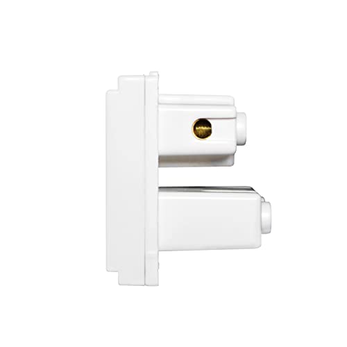 Image of Wipro Northwest Venia 6A 3 - Pin Socket With Euro Pin, White (pack of 5)