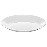 Ikea OFTAST Kitchen & Dining, Tempered Opal Glass Classic Side Plates (19cm) Pack of 6