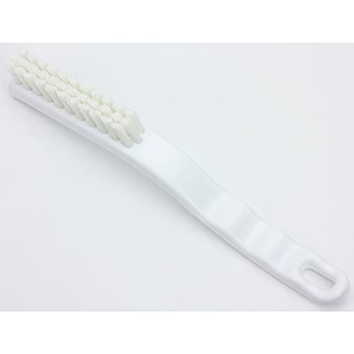 Image of SPARTA Detail Brush Grout Brush, Crevice Brush with Hanging Hole for Bathroom, Kitchens, Countertop, Plastic, 9 Inches, White
