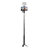 SmallRig アクションカメラ用自撮り棒三脚（スマホクランプ付き） 伸縮式自撮り棒ポール GoPro用 13/12/11対応 Insta360 X5対応 DJI Action 5 Pro対応 AKASO対応 Phone対応 5403