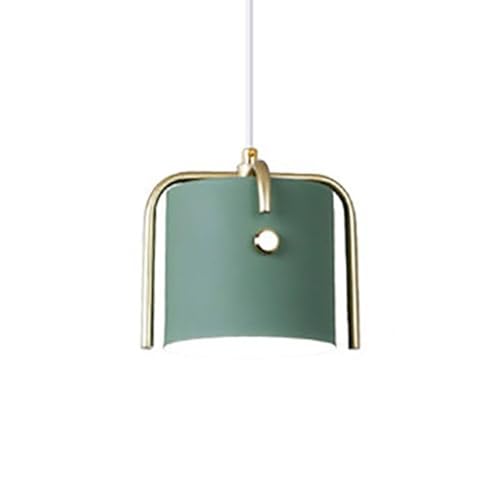 Lampe suspension réglable verte pour éliminer les zones d'ombre en cuisine