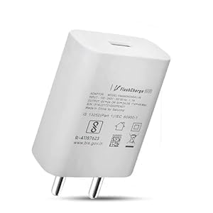 Image of 44W Flash Type C Charger Adapter Compatible with iQOO Z6 /Z6 44W /Z6 lIte 5G /T1 /Neo 6 /Z7 /Z7 Pro /V23 /V23e /V23 Pro /V25 /V25e /V25 Pro /V26 /V27 /Y35 /Y73 /V215G Series USB-C(Feb29)