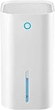 EliteBloom Dehumidifiers for Home, Electric Dehumidifier 850ml Water Tank, Portable and Ultra-Quiet Continuous Dehumidification Purified Air Automatic Shut-Off Home Create a Healthy,