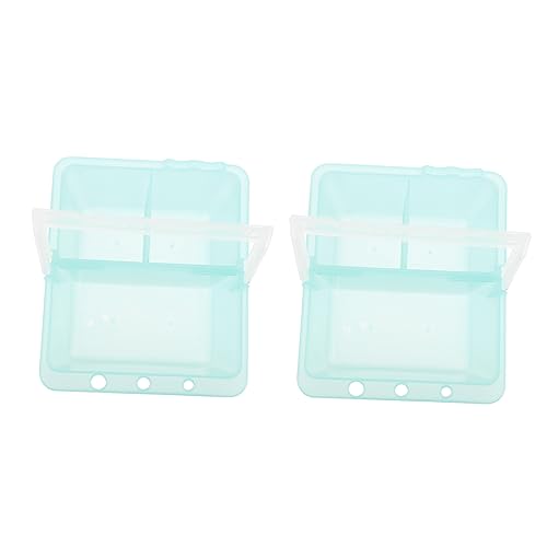 HOODANCOS Ergonomic Brush Washing Buckets 2 Pack for Artists Art Supplies Paint Brush Basins Plastic Student Tools