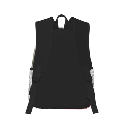 Mochila cómoda de rosas Torre Eiffel para evitar dolor de espalda en viajes 3