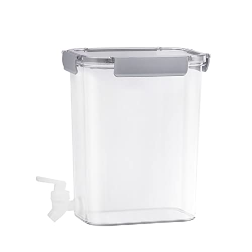 Kühlschrank-Wasserspender Mit Wasserhahn, Wasserbehälter mit Wasserhahn Getränkespender mit Zapfhahn, Großer Wasserkrug, Getränkespender, Nachfüllbares, Ideal für Kalte Getränke, Punsch Cover