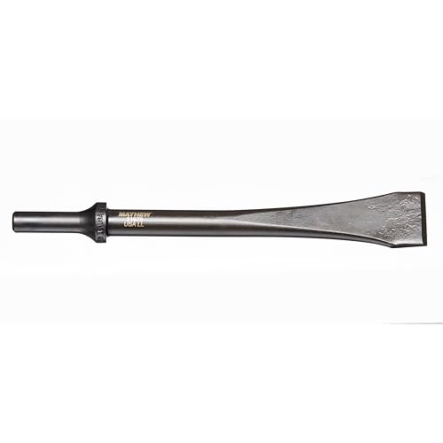 Image of Mayhew Tools 31976 Pneumatic Scraper, 1-1 /8 inch x 8 inch, Black Oxide Finish