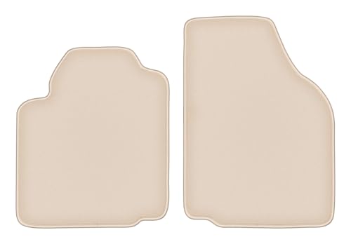 Tapis de voiture beige en velours pour rénover la Ford Fiesta MK5 hayon
