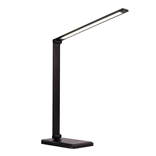 Lonrtesw LáMpara de Escritorio LED Multifuncional con Puerto de Carga USB, 5 Modos de IluminacióN, 5 Niveles de Brillo, Control Sensible