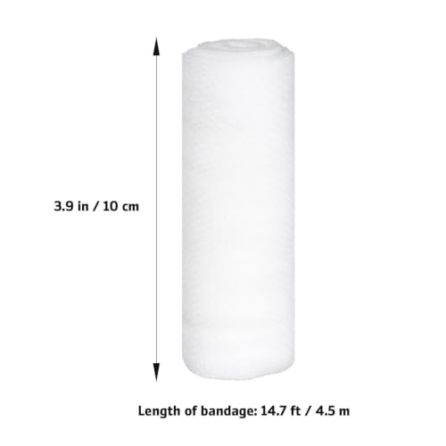 CLISPEED 24 Rollos de Vendajes de Gasa Estirable 10cm X 4.5m Envoltura Flexible Blanca para Tratar Heridas y Suministros miniatura 7