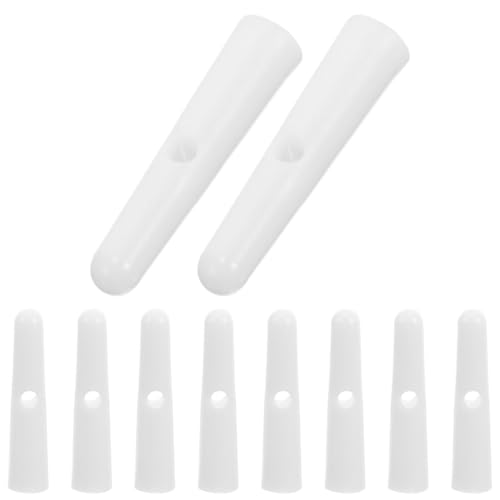 CLISPEED 10 StüCk Schirmschwanz Perlen Weiß 3Mm Regenschirm ZubehöR Ersatzteile FüR Sonnenschirm Und Regenschirm Schirmknochen Abdeckungen FüR Reparatur Und Diy