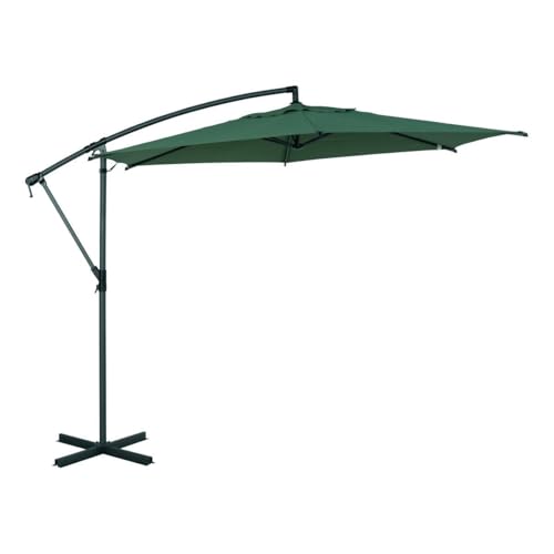 Parasol déporté rond Manoa Hespéride 3 m, acier anti-rouille et design premium