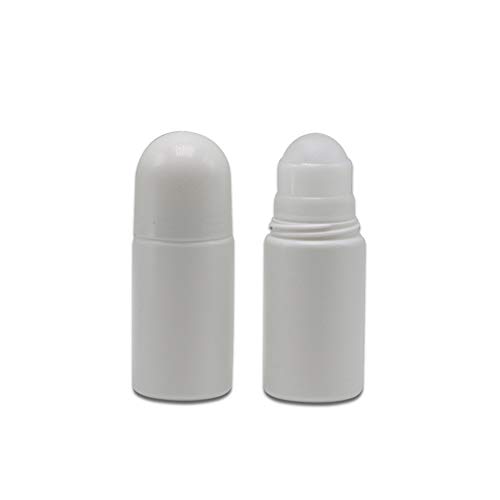 lasenersm 6 Pieces 1.69oz /50ml Empty Refillable Roll On Bottles Plastic Roller Bottle Plastic Rollerball Bottles Reusable Leak-Proof DIY Deodorant Containers for Essential Oil Perfumes Balms3