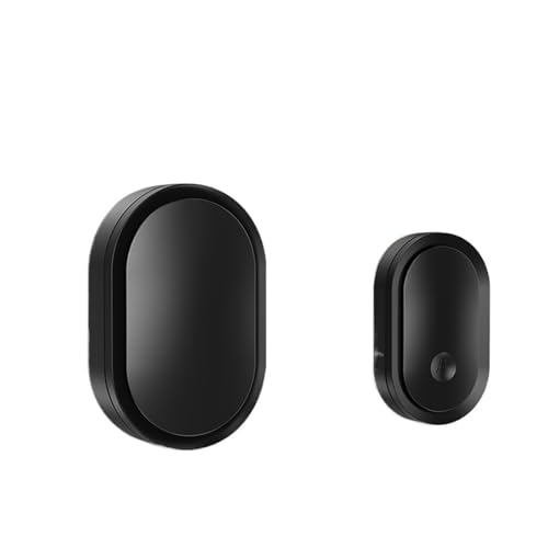 Sonnette de porte noire pour ne plus rater vos livreurs avec flash LED